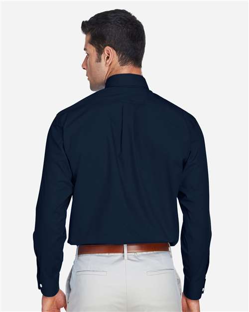 Men's Crown Collection® Broadcloth Woven Dress Shirt - Navy