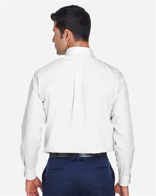 Men's Crown Collection® Broadcloth Woven Dress Shirt - White