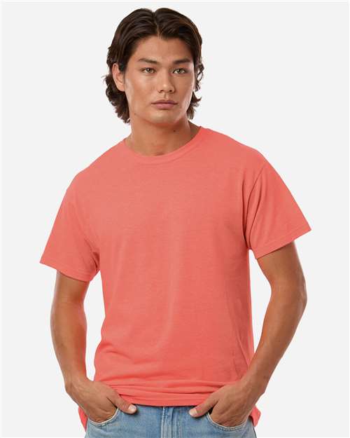 Men's Gold Soft Touch T-Shirt - Heather Coral