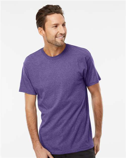 Men's Gold Soft Touch T-Shirt - Heather Purple