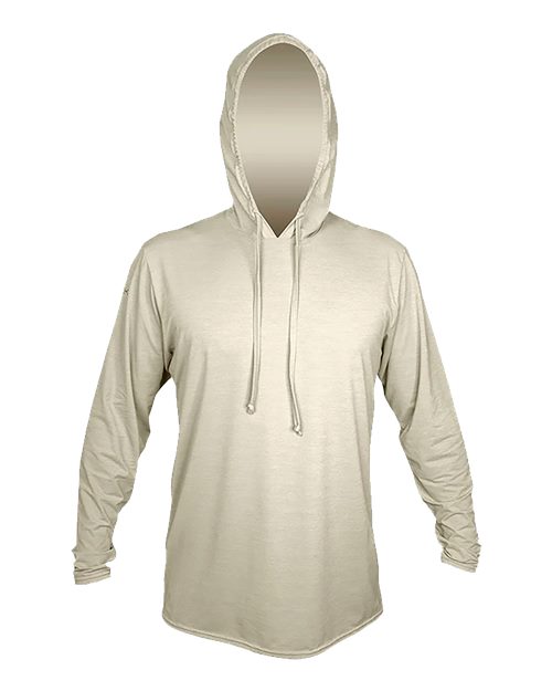 Men's Low Pro Tech Hooded Long Sleeve T-Shirt - Stone Heathered