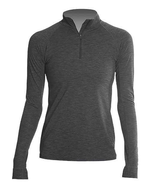 Women's Flight Tech Quarter-Zip Pullover - Charcoal Heathered