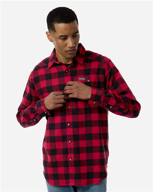 Men's Cornell Woods™ Flannel Shirt - Mountain Red Buffalo Check