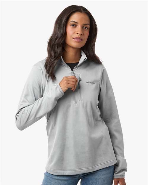 Women's Essential Hike™ Grid Fleece Half-Zip Pullover - Columbia Grey/ Columbia Grey