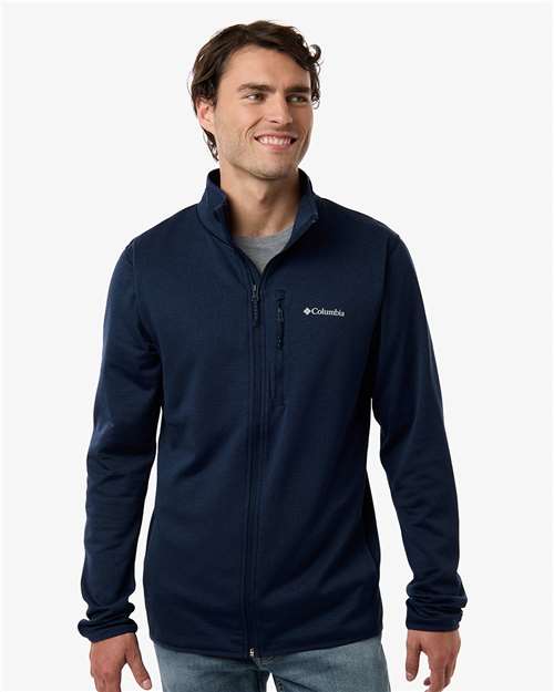Men's Essential Hike™ Grid Fleece Full-Zip - Collegiate Navy