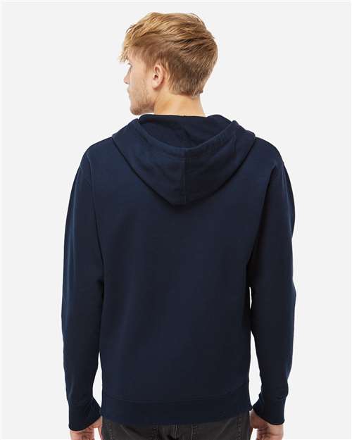 Unisex Midweight Full-Zip Hooded Sweatshirt - Classic Navy