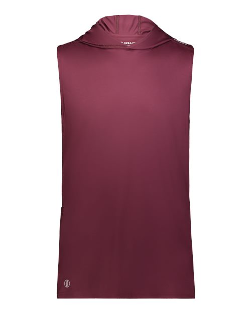 Unisex CoolCore® Sleeveless Hooded T-Shirt - Maroon