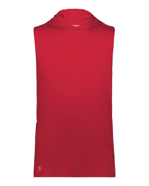 Unisex CoolCore® Sleeveless Hooded T-Shirt - Scarlet