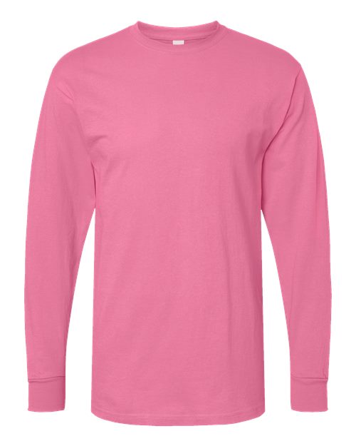 Unisex Gold Soft Touch Long Sleeve T-Shirt - Azalea