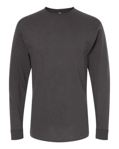 Unisex Gold Soft Touch Long Sleeve T-Shirt - Charcoal