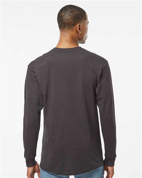 Unisex Gold Soft Touch Long Sleeve T-Shirt - Charcoal
