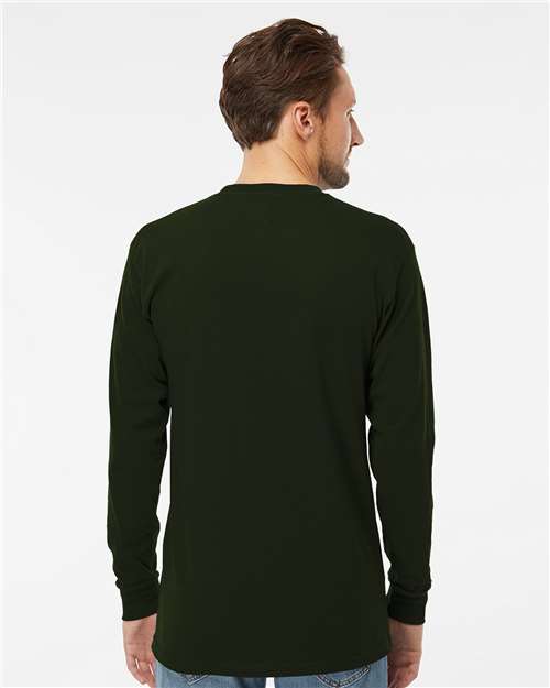 Unisex Gold Soft Touch Long Sleeve T-Shirt - Forest Green