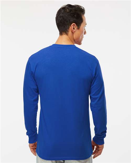 Unisex Gold Soft Touch Long Sleeve T-Shirt - Royal