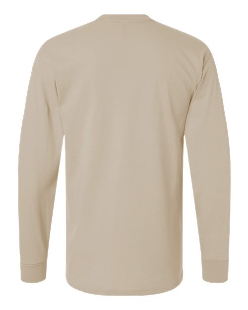 Unisex Gold Soft Touch Long Sleeve T-Shirt - Sand