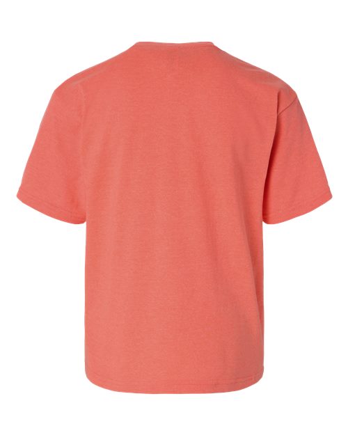 Youth Gold Soft Touch T-Shirt - Heather Coral