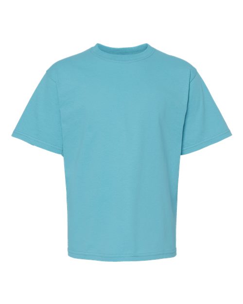 Youth Gold Soft Touch T-Shirt - Diving Blue