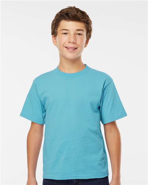 Youth Gold Soft Touch T-Shirt - Diving Blue