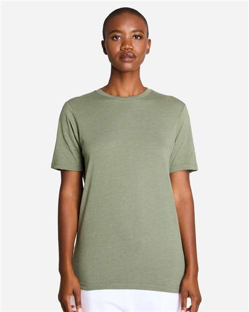 Deluxe CVC T-Shirt - Olive Heather