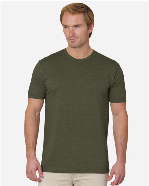 Unisex 50/50 Fine Jersey T-Shirt - Military Heather Green