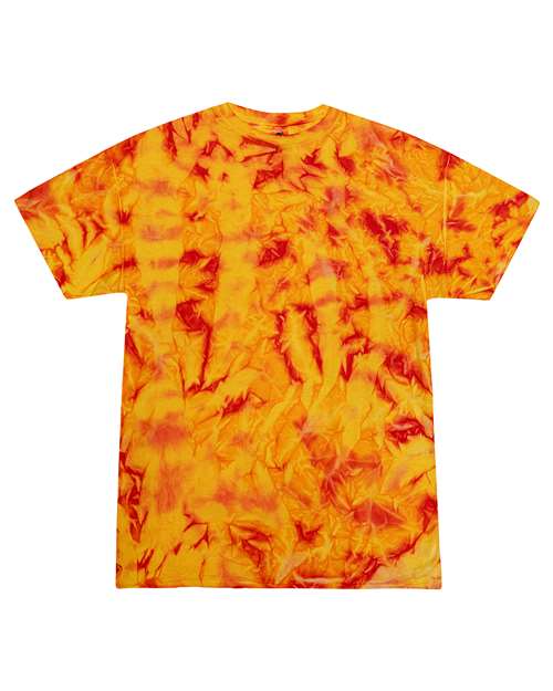 Unisex Multi-Color Tie-Dyed T-Shirt - Fire