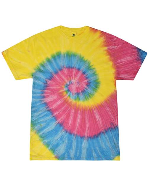 Unisex Multi-Color Tie-Dyed T-Shirt - Sunshine
