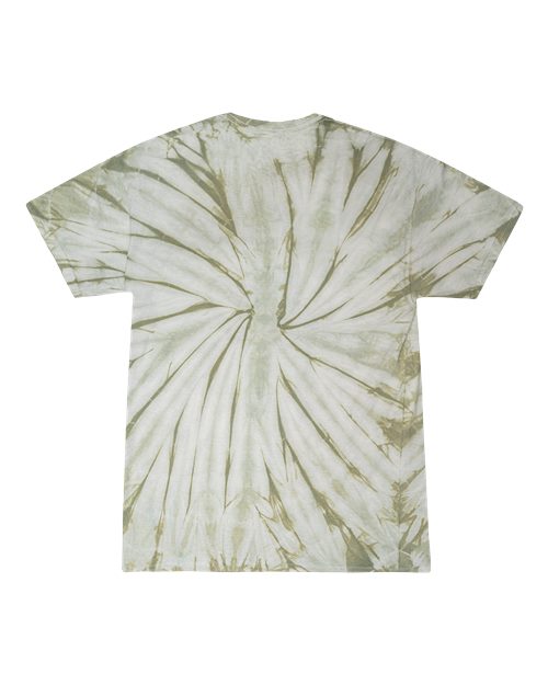 Youth Multi-Color Tie-Dyed T-Shirt - Spider Olive