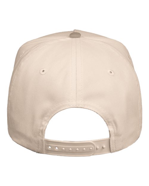 Five-Panel Twill Cap - Natural/ Khaki