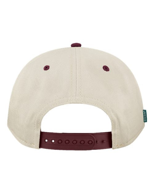 Heritage Twill Cap - Stone/ Maroon