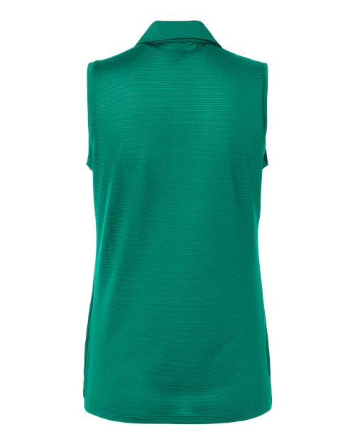 Women's Ottoman Sleeveless Polo - Pure Teal