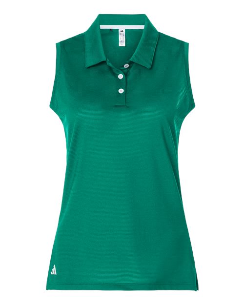 Women's Ottoman Sleeveless Polo - Pure Teal