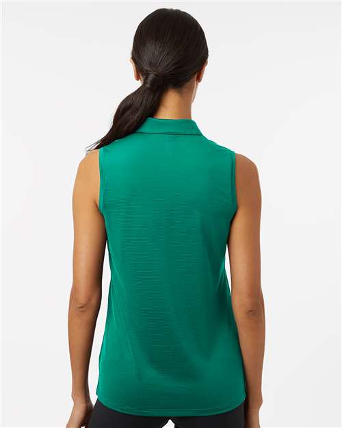 Women's Ottoman Sleeveless Polo - Pure Teal