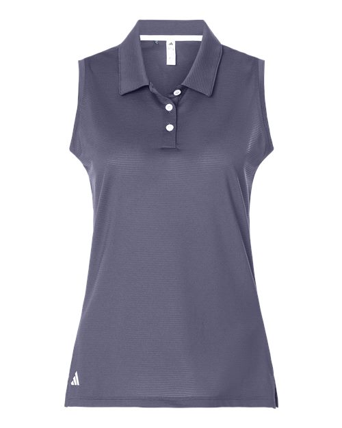 Women's Ottoman Sleeveless Polo - Preloved Violet