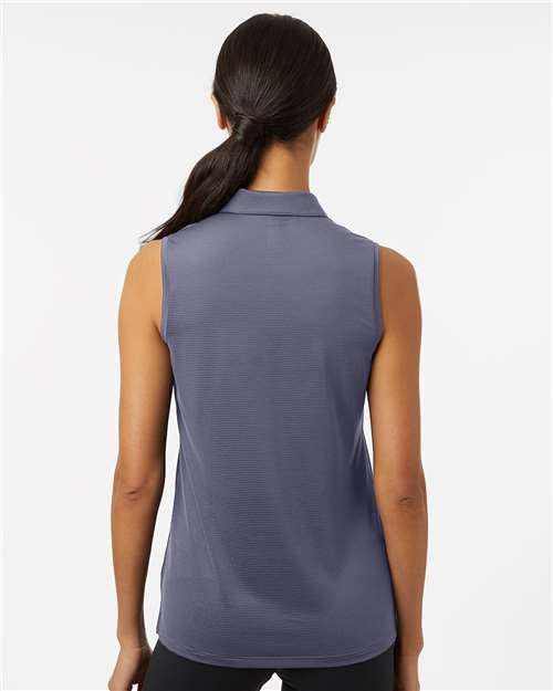 Women's Ottoman Sleeveless Polo - Preloved Violet
