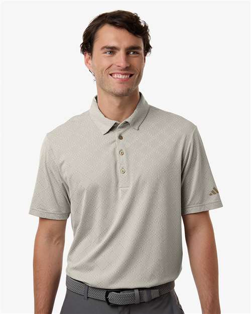 Men's Ultimate365 Jacquard Polo - Putty Beige/ White