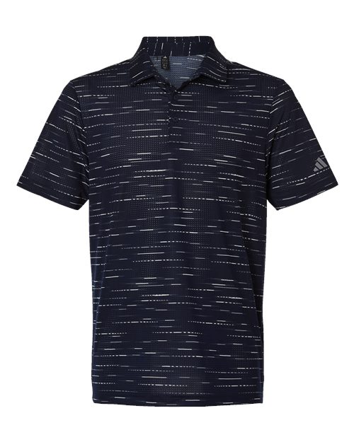 Men's Ultimate365 Mesh Glimmer Print Polo - Collegiate Navy