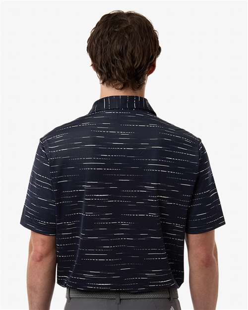 Men's Ultimate365 Mesh Glimmer Print Polo - Collegiate Navy