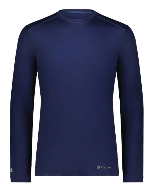 Unisex Essential Long Sleeve T-Shirt Powered By Coolcore - Navy