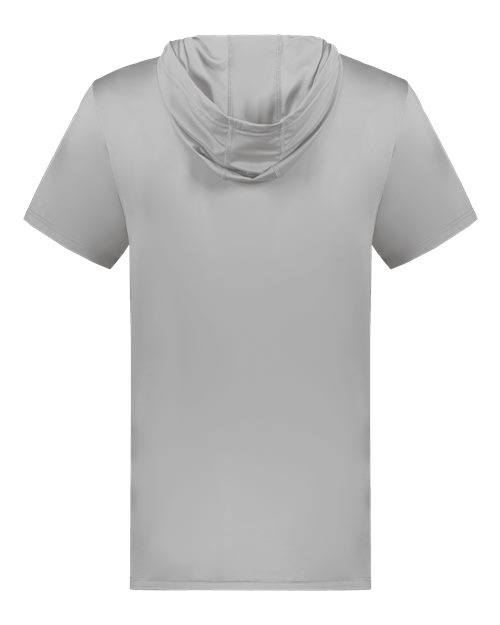 Men's Hooded T-Shirt Powered by Coolcore - Athletic Grey