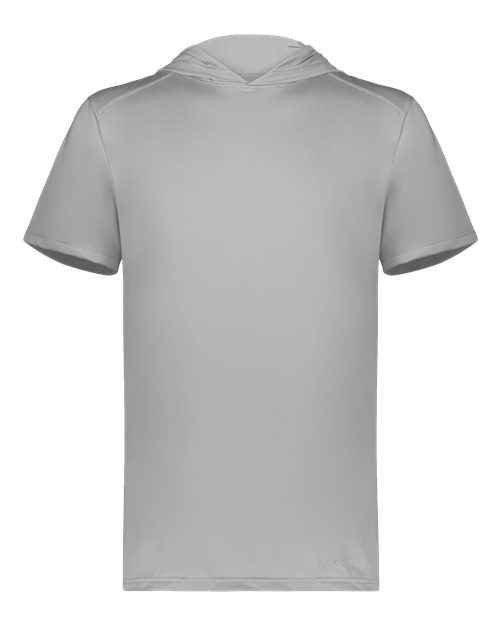 Men's Hooded T-Shirt Powered by Coolcore - Athletic Grey