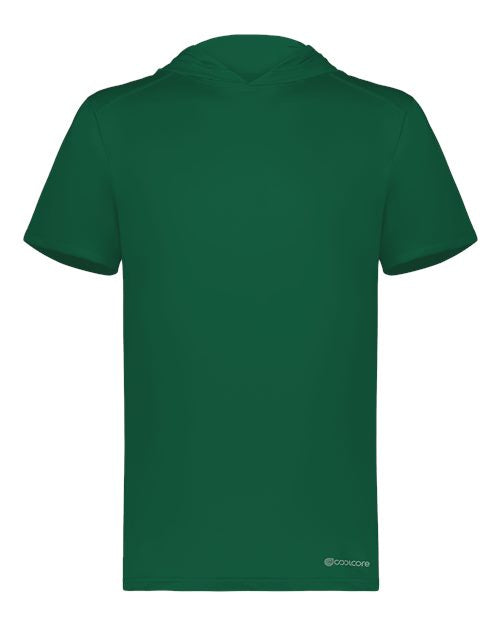 Men's Hooded T-Shirt Powered by Coolcore - Dark Green