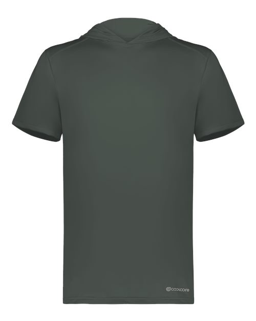 Men's Hooded T-Shirt Powered by Coolcore - Iron
