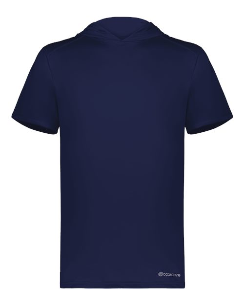 Men's Hooded T-Shirt Powered by Coolcore - Navy
