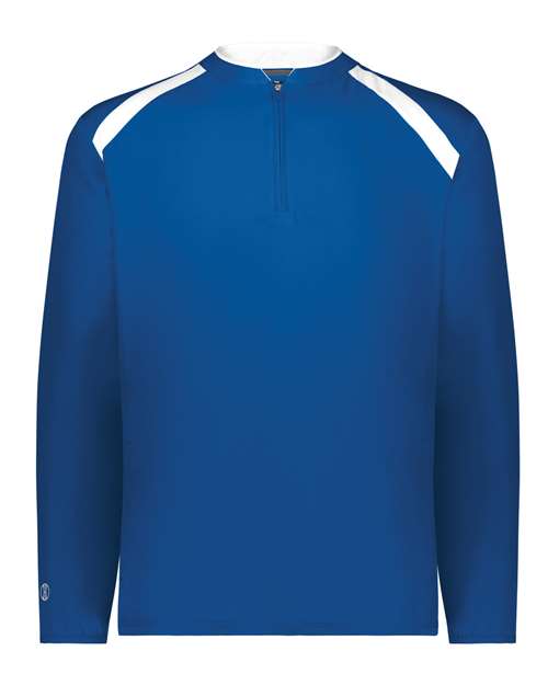 Men's Clubhouse Quarter-Zip Pullover - Royal/ White