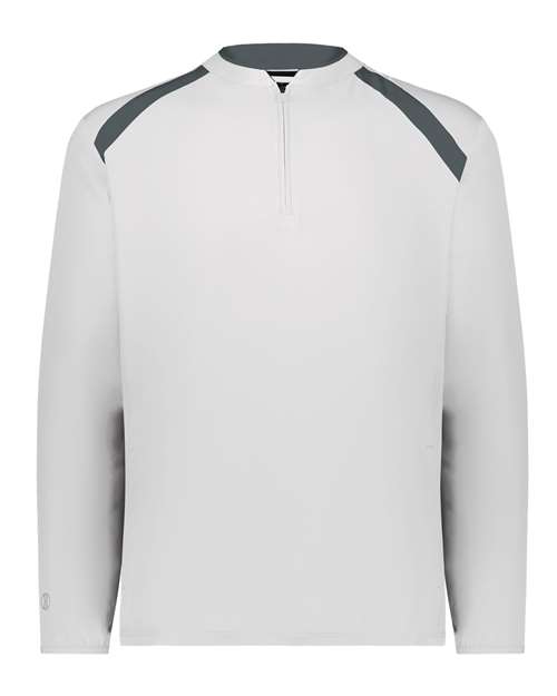 Men's Clubhouse Quarter-Zip Pullover - White/ Graphite