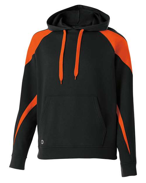 Youth Prospect Athletic Fleece Hooded Sweatshirt - Black/ Orange