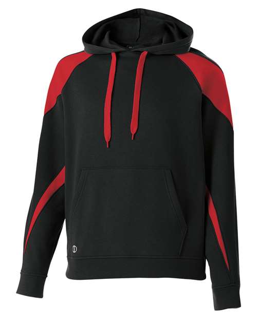 Youth Prospect Athletic Fleece Hooded Sweatshirt - Black/ Scarlet