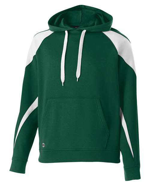 Youth Prospect Athletic Fleece Hooded Sweatshirt - Forest/ White