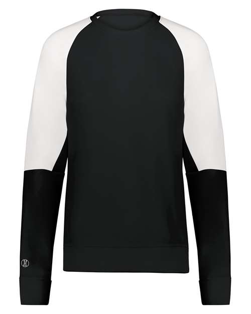 Women's Momentum Team Crewneck Sweatshirt - Black/ White