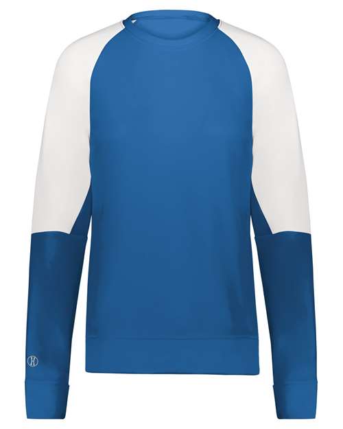 Women's Momentum Team Crewneck Sweatshirt - Royal/ White
