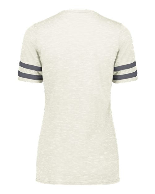 Women's Eco Revive™ Monterey V-Neck T-Shirt - Birch Heather/ Carbon Heather